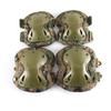Camouflage Tactical Knee & Elbow Pads Set: 4-Piece Gear for Combat, Training, Riding & Sports Protection