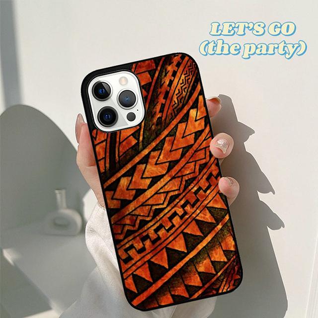 Autumu Maori Tribal Samoan Polynesian Phone Case Cover for iPhone 17 Air 16 16e 15 12 11 13 14 Pro Max Plus Coque