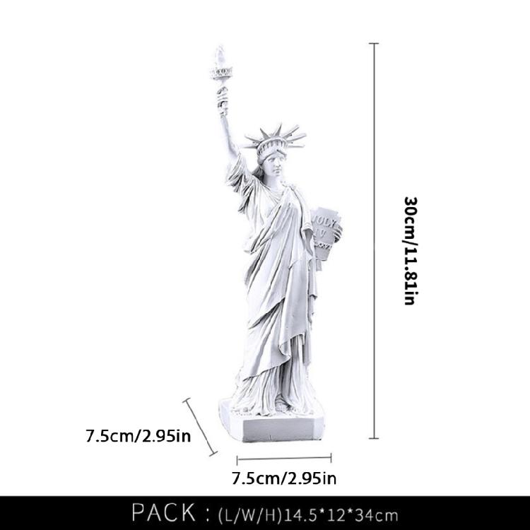 Ornament Unic Statuia Libertății de 12 inch cu Nuanță de Cupru pentru Cadouri și Petreceri