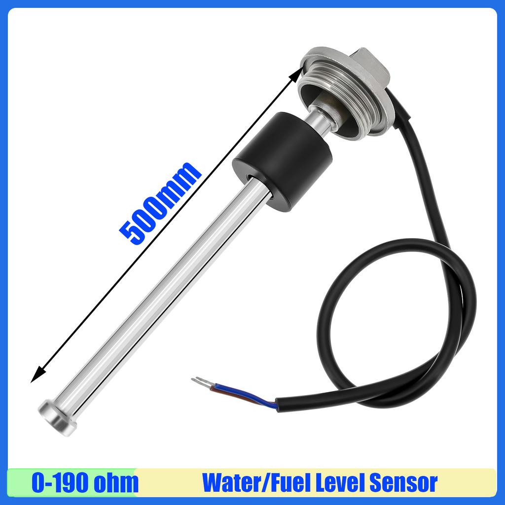 MAIMEIMI 41.5MM BSP1 1/4 Thread Oil Fuel Level Sensor 0-190ohm Water Level Sensor 100-600MM for Boat Car Gauge Meter Sensor