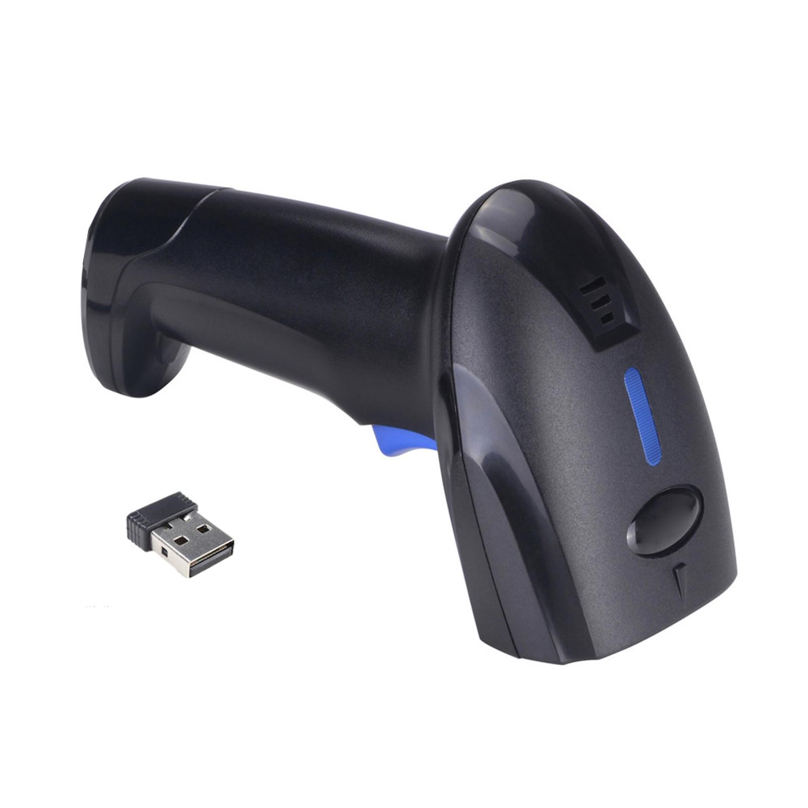 2 in 1 Wireless Wired Bar  Scanner Automatic Handheld Bar  Reader with Rechargeable Battery for Computer Laptop