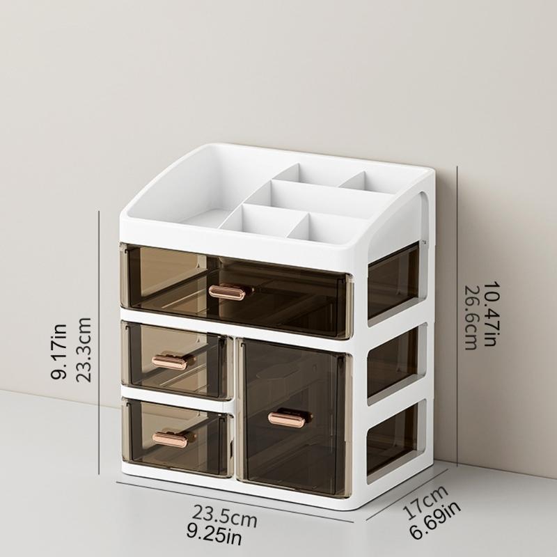 Practical Dressing Table Storage Holder With Different Zones For Beauty Items