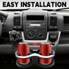Double Mouth Car Cup Holder for Peugeot Boxer Fiat Ducato Citroen Relay 2006-2023 Vehicle Beverage Bracket Organizer