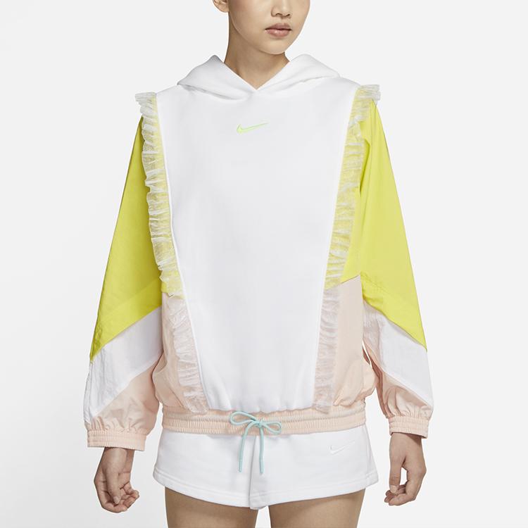 Nike Sweatshirts Women's White Hooded Thickened Regular DH1371-107