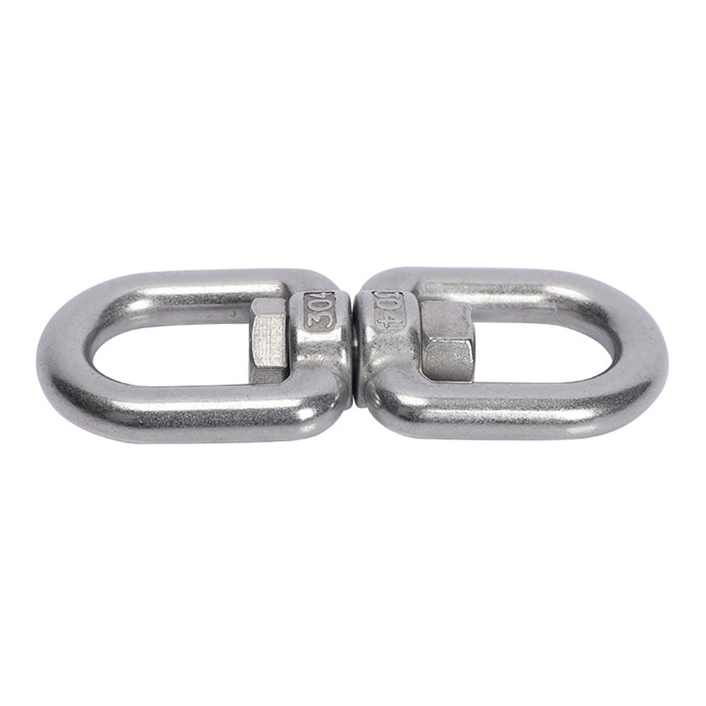 1Pcs 304 Stainless Steel 8 Ring Hook Eye Connectors Marine Anchor Swivel New Carabiner Clasp