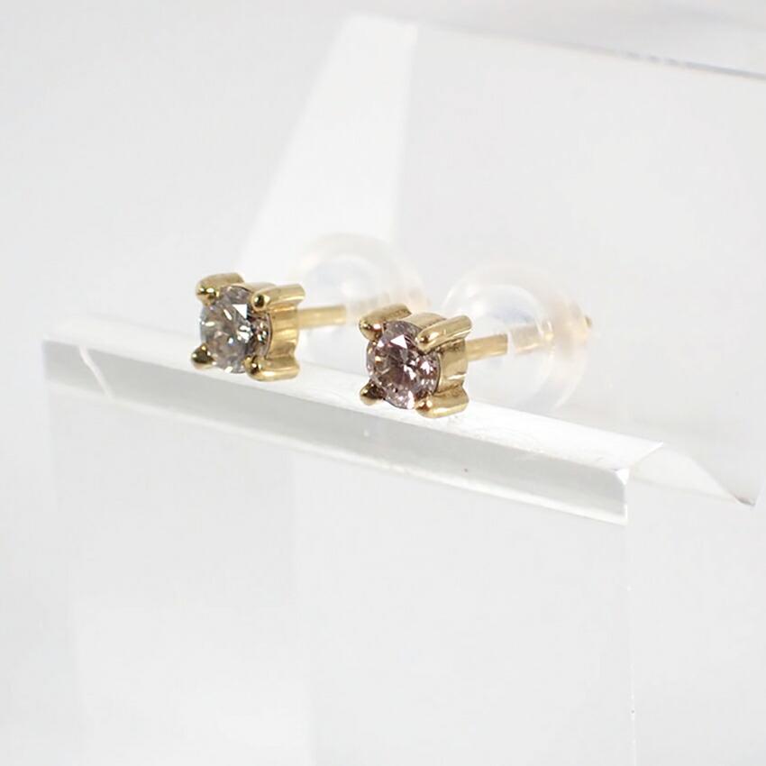 [New] K18YG/Diamond/Single/Earrings/J49-5