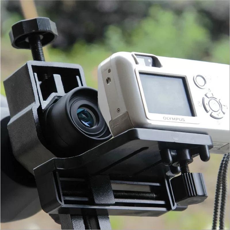 Metal Telescope Phone Photograph Clip Telescopic Sight Spotting Scope Slit Lamp Astronomy Telescope Camera Photography Bracket