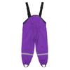 Kids Waterproof Rain Pants Windproof Mud Resistant Overalls Adjustable Straps Elastic Ankles Outdoor Protective Trousers