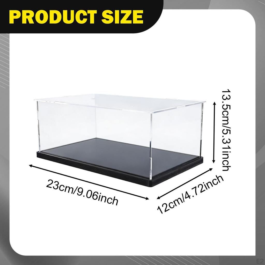 Acrylic Display Case Toy Car Storage Organizer Dustproof Showcase with Base for 1:32 Scale