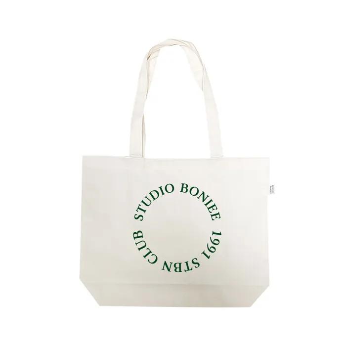 Circle Round Typo Eco Shoulder Bag White