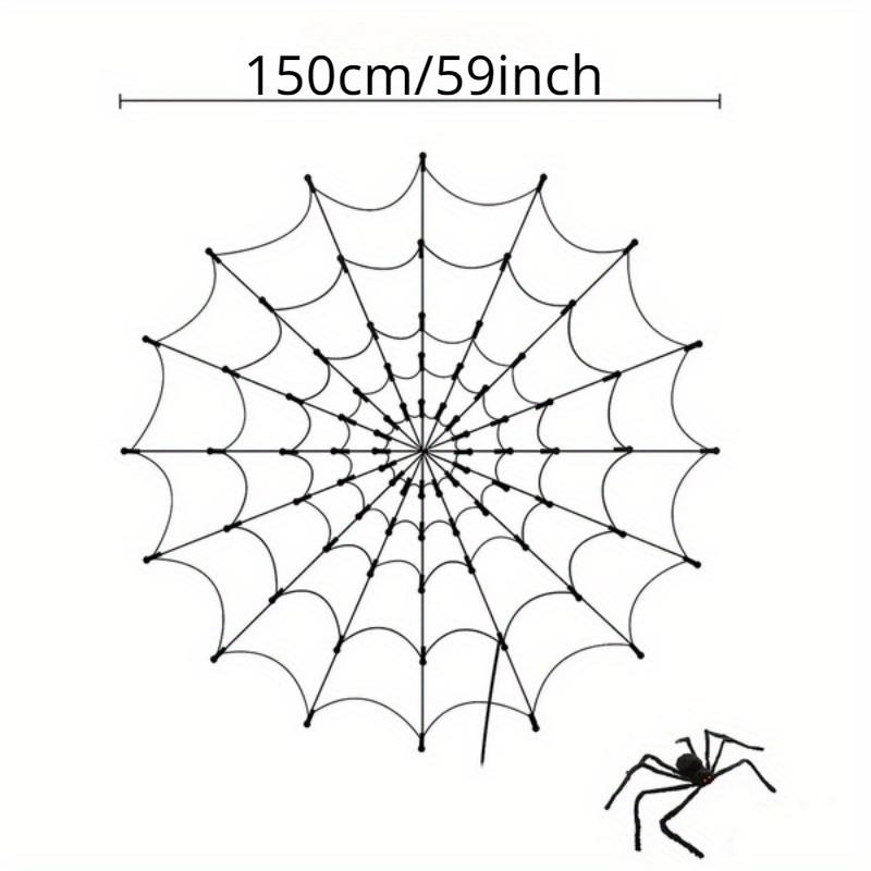 1pcs Spider Web Lights Purple Web Lights with Remote Control,Spider Web Decoration for Home Garden Indoor Outdoor Scary Theme