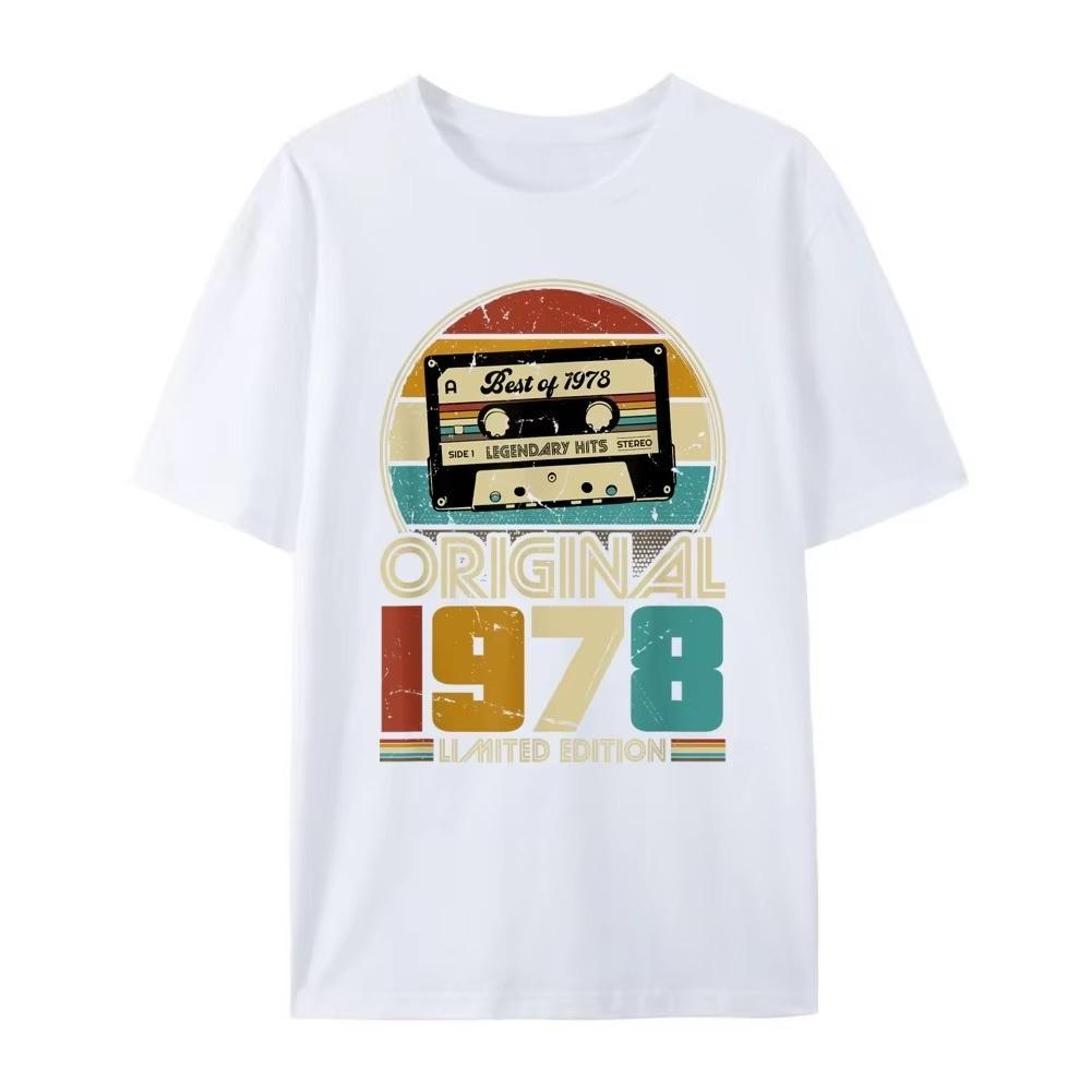 Limited Edition 1978 Tee Vintage Cassette Tape Design Original Retro Music Shirt Gift for Music Nostalgia Lovers