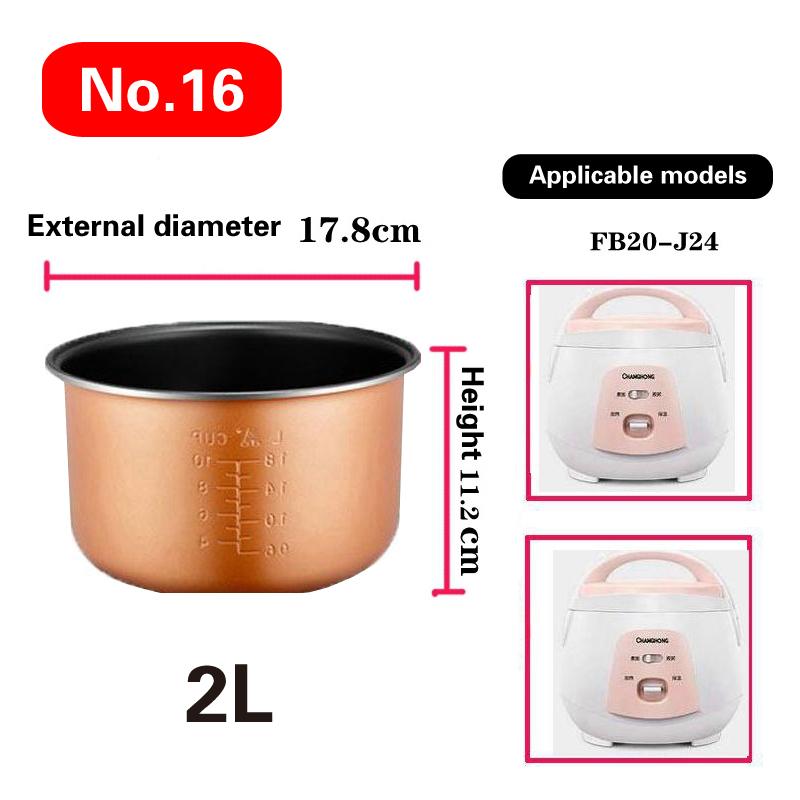 1.2L-4L Mini Household Car Electric Rice Cooker Liner Rice Cooker Cooking Electric Rice Cooker Liner Universal