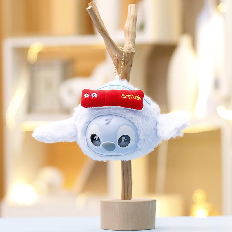 Плюшевая игрушка Стич Кошелек-монетница на брелоке Для детей и коллекционеров StitchCoinPurseBlue