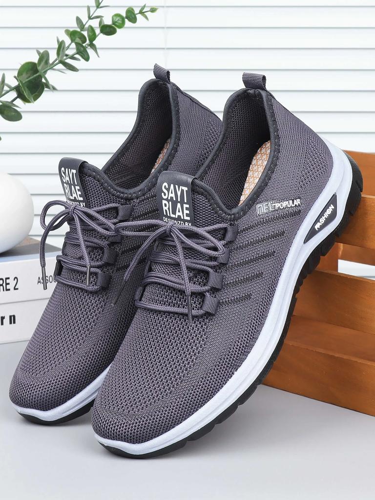 Fashion Men's Outdoor Casual Sneakers Slip-on Breathable Mesh Comfort Lightweight and Easy To Wear Walkout Shoes Tenis Masculino Male
