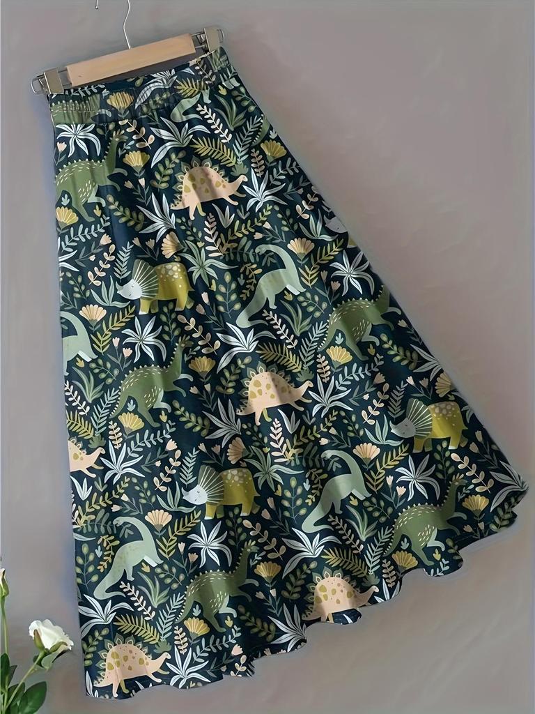 2025 Autumn Casual Leopard Print Fishtail Skirt with High Elastic Waist