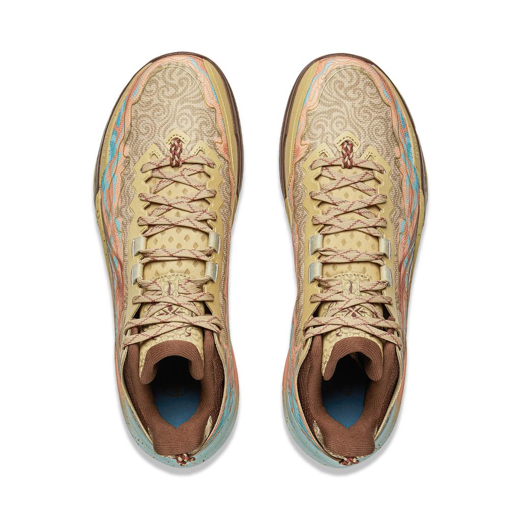 Li Ning Blade 6 Slip Resistant, Abrasion Resistant, Rebound Low top Basketball Shoes Men's Brown ABAV063-6