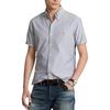 Polo Ralph Lauren Printed Single-Breasted Collar Pocket Short Sleeve Shirt Men Shirts Blue 710745385-003