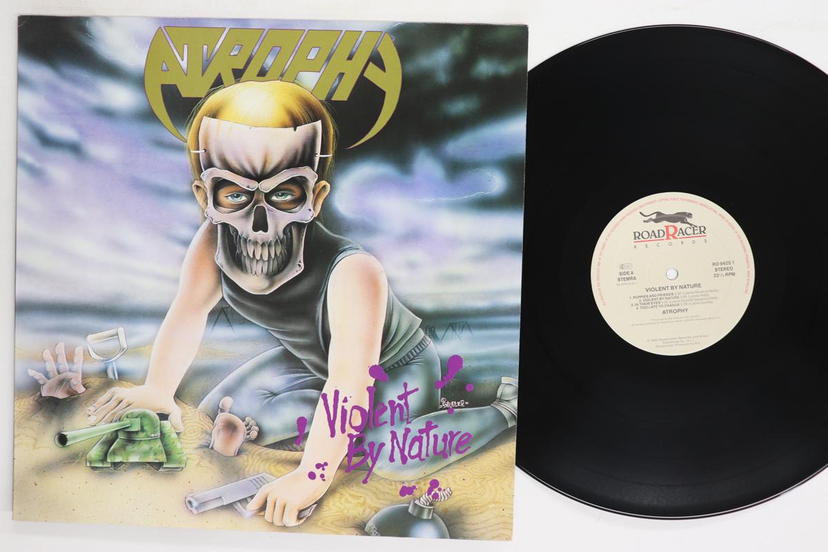 Виниловая пластинка ATROPHY Violent By Nature RO94051 ROADRACER 1990 Европа Металл Б/у
