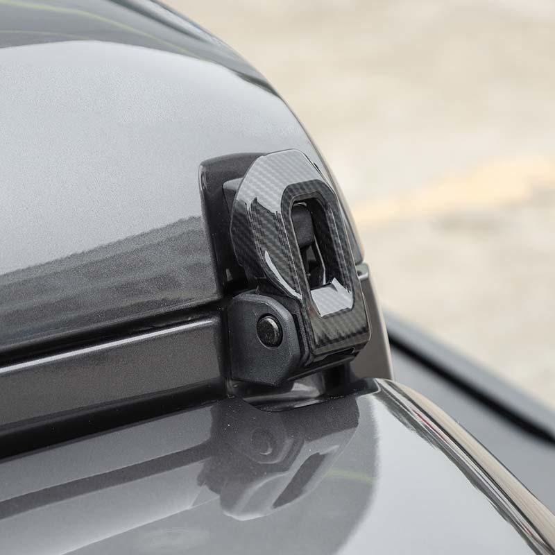  Fit For Jeep Wrangler JL For JT Gladiator 2018 Up ABS Front Engine Hood Ornament Decoration Cover Protective Sticker Car Exterior Accessories