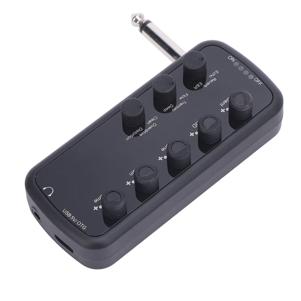 Bass Headphone Amplifier Multi Effects Clean Overdrive Distortion Echo Reverb Chorus Tremolo Deep Bass Headphone Amp