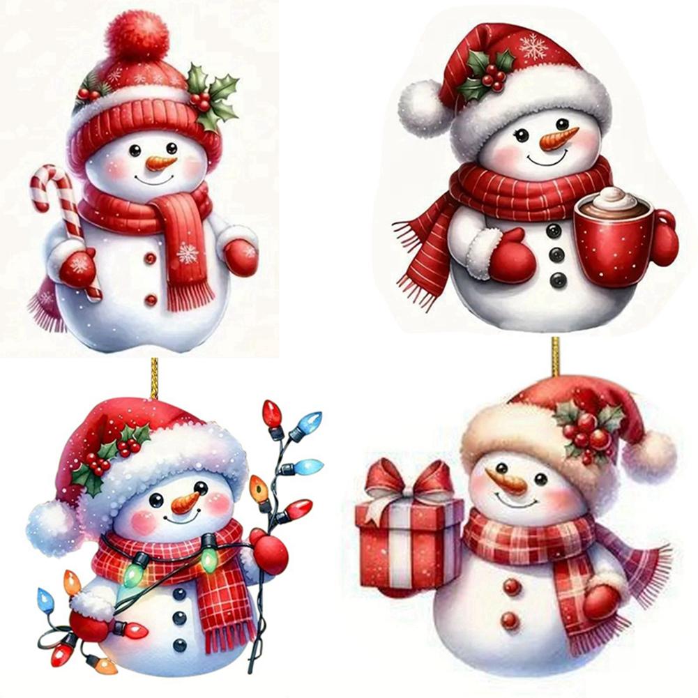 

Подвески на елку Рождественское украшение Буква/Колокольчик/Домик/Пряничный человечек/Лошадка/Снеговик