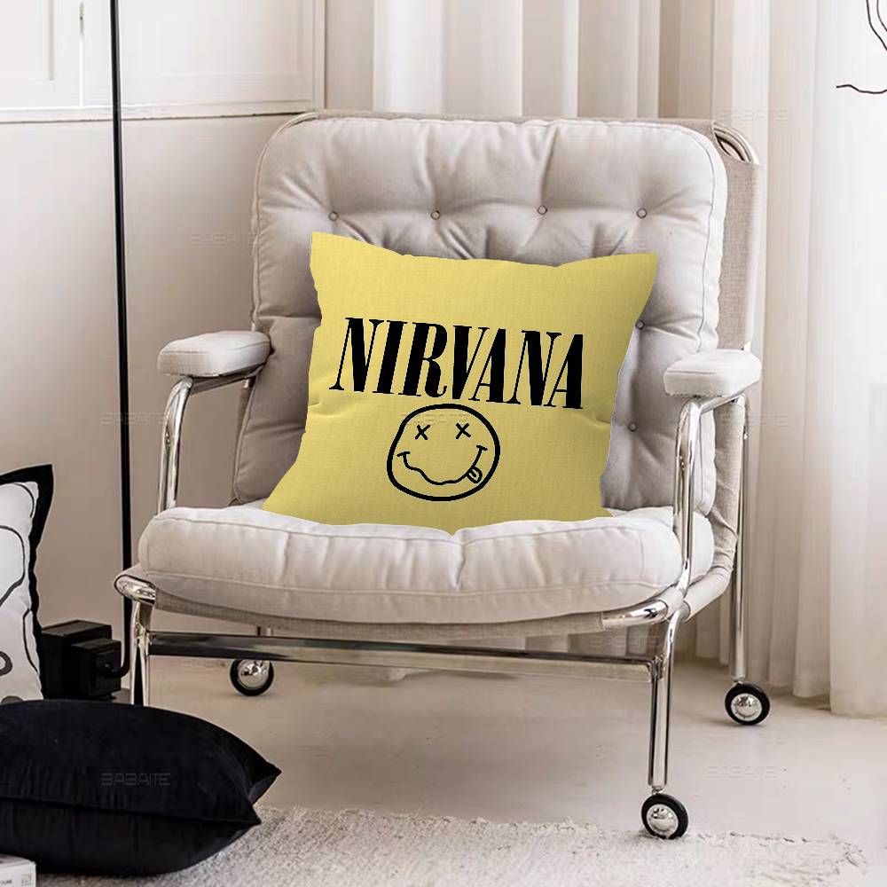 NNirvanas Band Pillow Gifts Home Office Furnishings Bedroom Sofa Car Cushion Cover case xcm