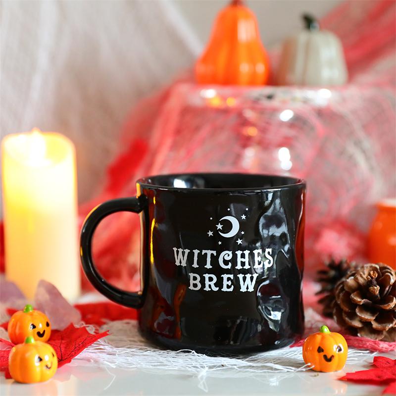 Halloween Wizard Magic Jar Ceramic Mug Decorative Ornament Pumpkin Ghost Afternoon Tea Breakfast Milk Cup Halloween Gift