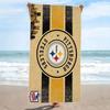 Pittsburgh Steelers Print Beach Towel, Large Soft Quick Dry Towel for Beach Camping Swimming