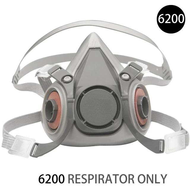 

Новий 6100 6200 6300 Багаторазовий респіратор для половини обличчя S/M/L Пилова маска для фарбування розпилення полірування шліфування зварювання безпека роботи