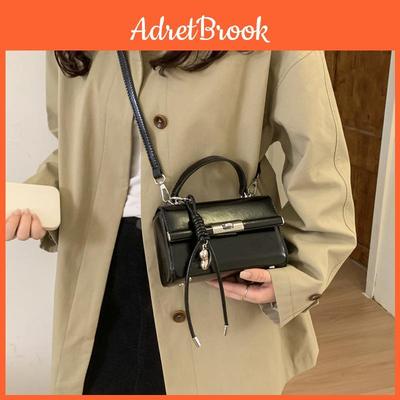 Classic Pu Leather Satchel Bag With Zipper Closure For Daily Use And Urban Style