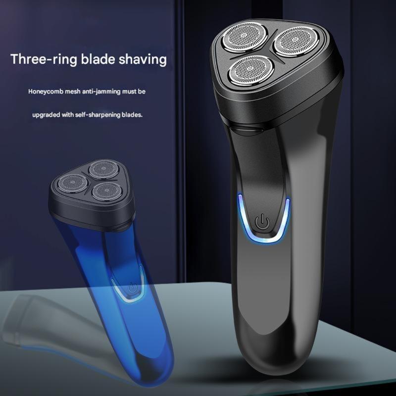 Men Pocket Sized Electric Shaver with Recharging Face Hair Trimmer Plastic Texture Perfect for Business Trips and Gym