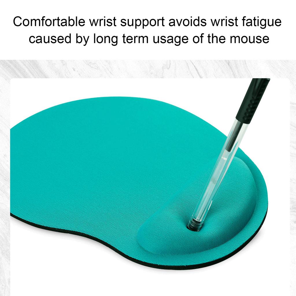 Wrist Rest Mouse Pad Blue Green Ergonomic Support Soft Comfortable Mouse Wrist Pad for Home Office Game Blue Green