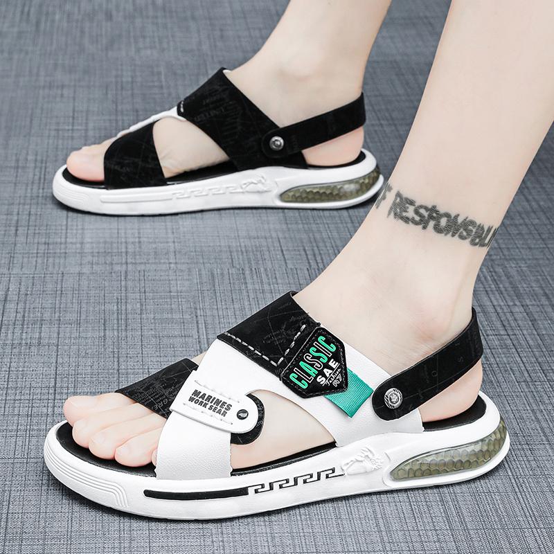 Fashion CYYTL Summer Mens Slippers Casual Shoes Beach Sandals Outdoor Slides Leather Walking Comfort Fashion Lightweight Luxury Designer