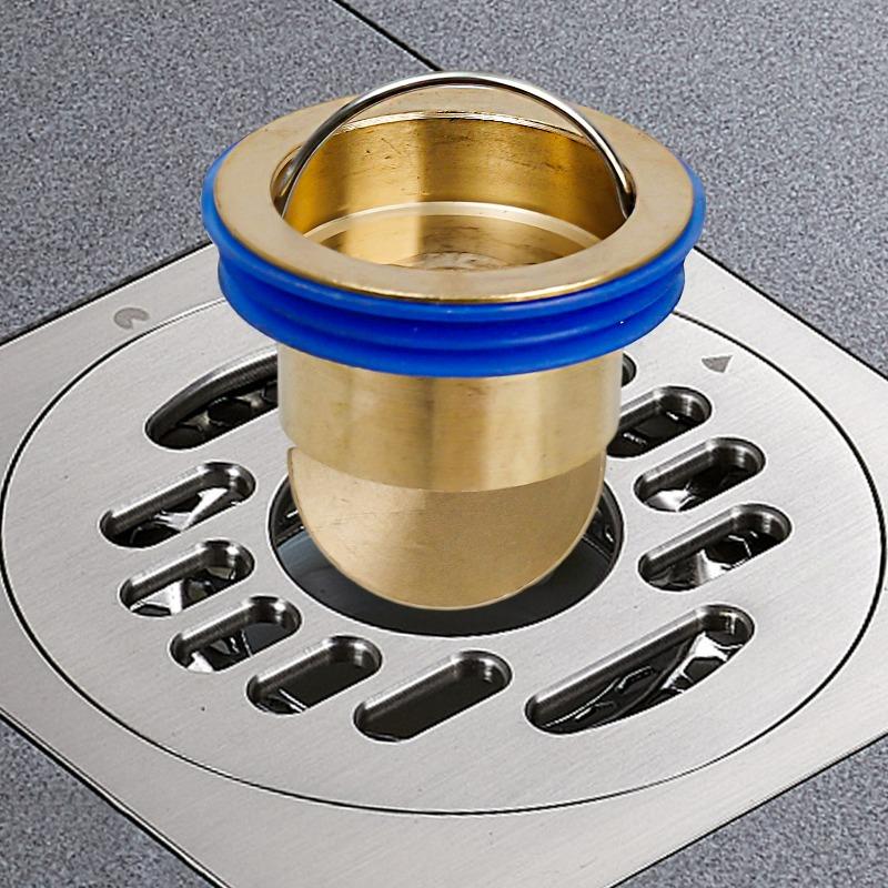 Brass Floor Drain Inner Core Sewer Anti-odor Anti-insect Tool Bathroom Closed Cover Shower Waste Drain Cover Backflow Preventer