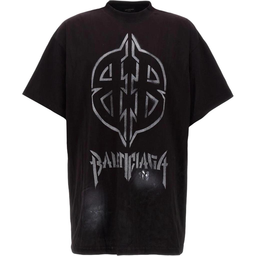 Balenciaga FW24 T Shirt Women's Black (Unisex) T-Shirts 787349TQVT19034
