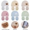 3Pcs/set Cotton Newborn Hats Caps Mittens Foot Cover Infant Felt Cute Bear Headwraps Baby Gloves Socks 0-3M Beanies