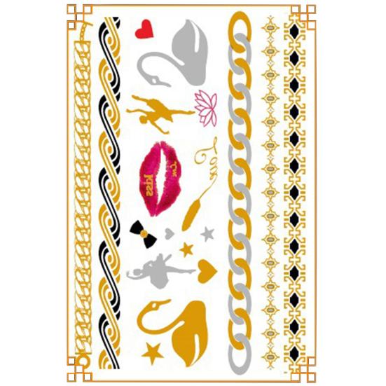 

Модные геометрические татуировки-наклейки красивые, не размытые, ультратонкие 10