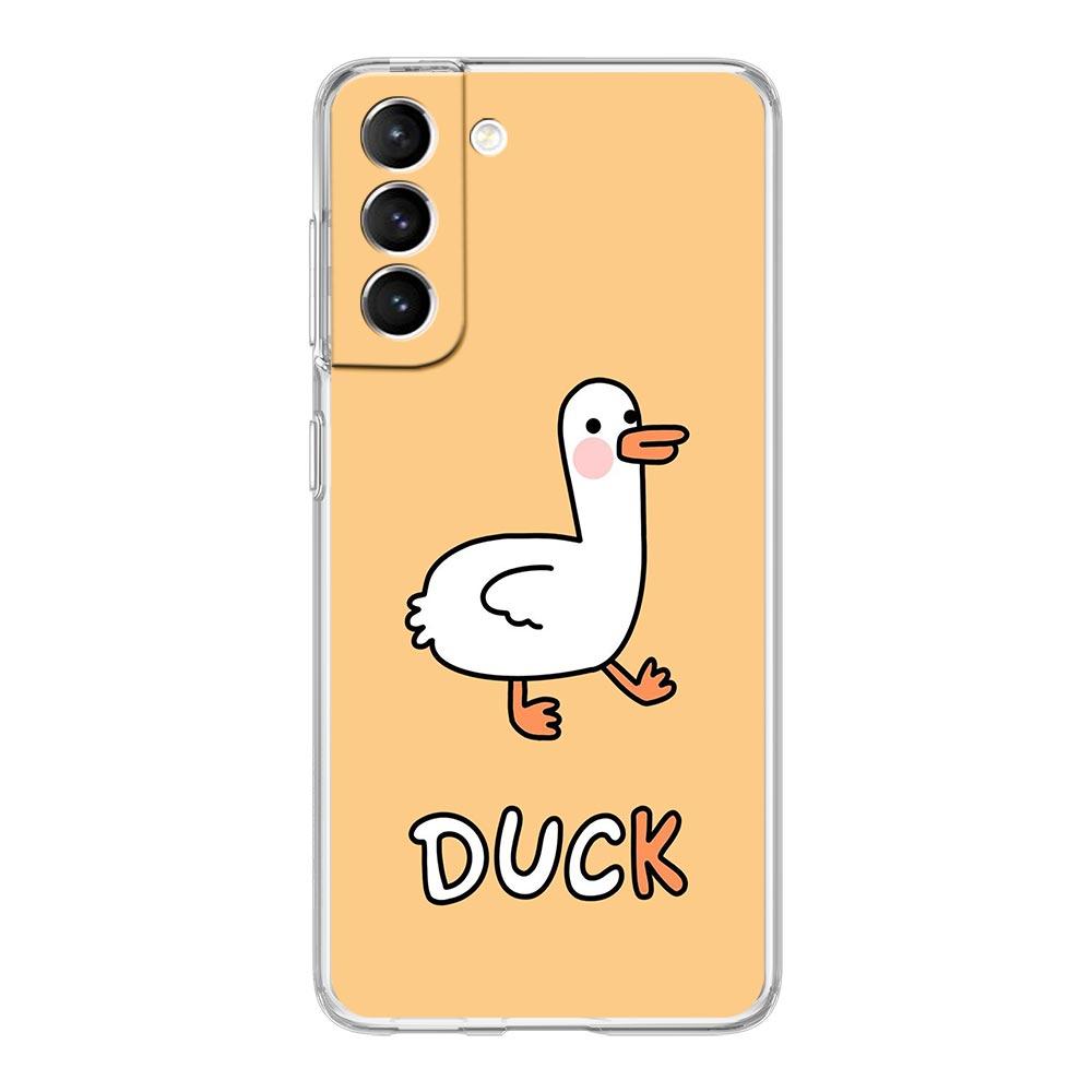 

Чехол для телефона Samsung Galaxy S24 Plus S23 S22 S21 S20 FE Ultra 5G S10 S10E S9, мягкий прозрачный силиконовый чехол с рисунком утки и гуся, игра Samsung S20 Plus