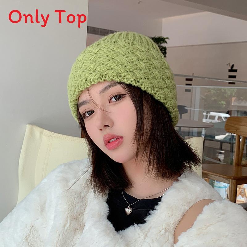 Winter Knit Cap For Women With Breathable Acrylic Material Casual Outdoor Accessory