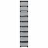 vidaXL Schuhregal 10-stöckig Grau 54x28x158 Cm Vliesstoff