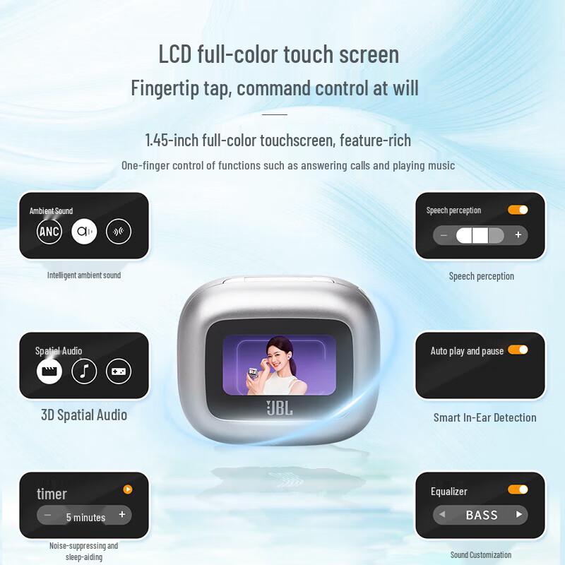 JBL Live Beam 3 Smart Touch True Wireless Noise Cancelling Earbuds