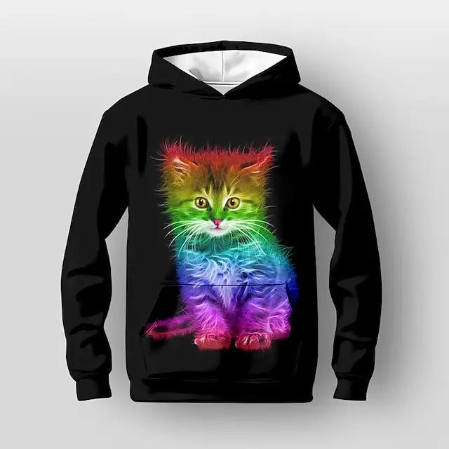 Womens Casual Geometric Horse Print Long Sleeve Drawstring Pullover Tops, Ethnic Style Hooded Sweatshirt Plus Size Women Clothin