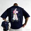 Dragon Ball Trendy Hot Items Anime Tshirt Summer New Majin Buu Front and Back Printed Men and Women Street Hiphop Casual Top