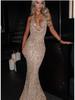 2024 Winter Women's Fashion Sequin Halter Deep V Bodycon Dress - Sexy Slimming Micro Backless Long Dress
