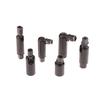 M10 Led Lamp Parts Black Universal Head Metal Rocker Steering Pipe With Bracket M8 M10 Tooth For Diy Spotlight M8 Flexible Tube