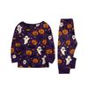 Family Matching Halloween Printed Pajama Set with Long Sleeve Top and Pants