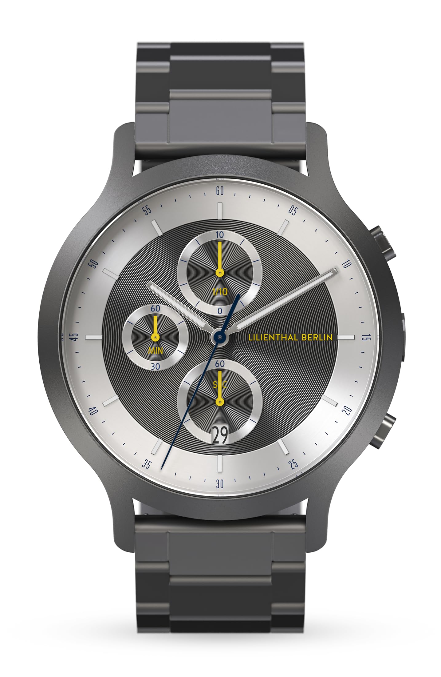 

Made in Gray [Lilianthal Berlin] Wristwatch, Chronograph, Date, Germany, CD1-004-B009F, Men s, сірий колір