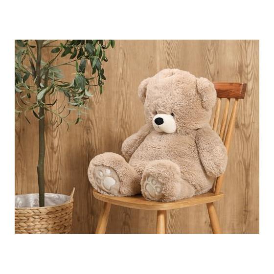 Fuji Boeki Bear Stuffed Animal First Toy Body Pillow Height 50cm Teddy Bear Cushion Present Baby Fluffy Beige 19553