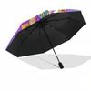 1pc Saijaboys Automatic Folding Umbrella, Portable 3-Fold Design, 8-Bone Iron Frame Outdoor Umbrella, Perfect Gift for Fans, Travelers, Daily Use, Fes